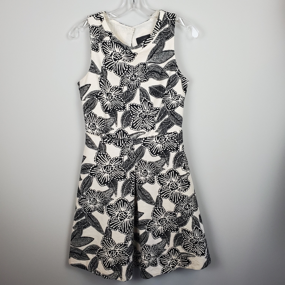 J CREW Polynesian Print Dress